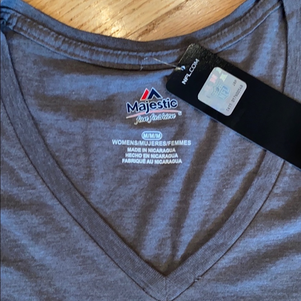 Official NFL Bears women’s short sleeve tee grey M - Picture 4 of 8